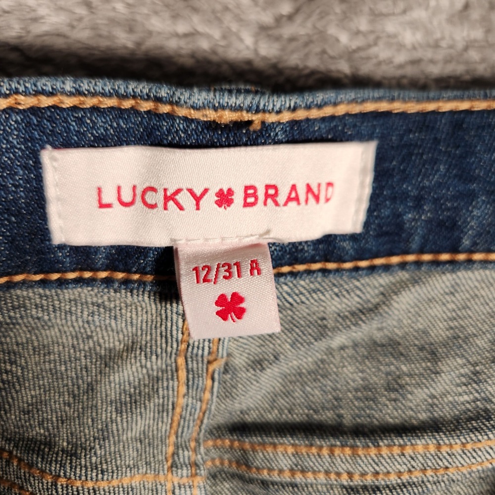 Lucky Brand Sweet Mid Rise Jeans Women's 31X31 Blue Excellent 7W12559 Straight - Picture 7 of 15